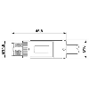 M12 Fem Droit 4p/M12 Mâle Droit; Câble 2m