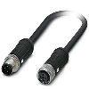 M12 Fem Droit 4p/M12 Mâle Droit; Câble 2m