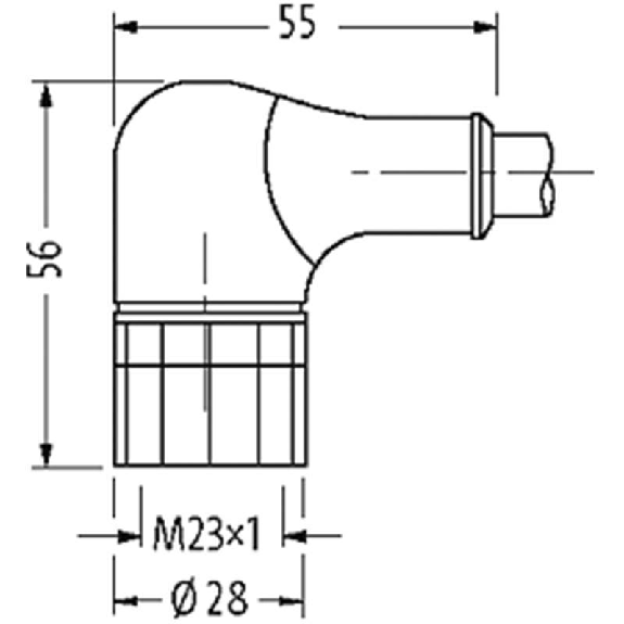 M23 Fem Coudé 19p; Câble PUR (UL/CSA) 16x0.5+3x1.0 Gris 25m M23 Fem Coudé 19p; Câble PUR (UL/CSA) 16x0.5+3x1.0 Gris 25m-Lire la description