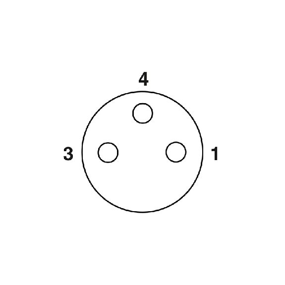 Y-M12A Mâle Droit 4p/M08A Fem Droit 3p/M08A Fem Droit 3p; PUR 0.3m-Lire la description