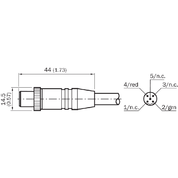 M12B Mâle Droit 5p; Câble PUR 2 fils Cpc 5m Profibus DP M12B Mâle Droit 5p; Câble PUR 2 fils Cpc 5m Profibus DP-Lire la description