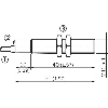 DPM M12 PNP NO P90mm lg50(40)mm 10-30VDC / Câble 2m