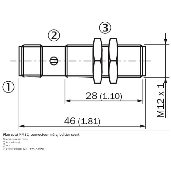 DPM M12 PNP NO P60mm sur aimant MAG-3010-B / M12 4P-Lire la description