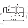 DPM M12 PNP NO P60mm sur aimant MAG-3010-B / M12 4P