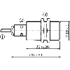 DPM M18 PNP NO P70mm Axial 10-30VDC / Câble 2m PUR-PVC