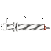 DPM M12 REED NO+NF P10mm noyé 70mm Laiton 500VAC/DC / Câble 2m PVC