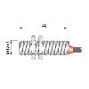 DPM M12 REED NO+NF P17mm noyé 40mm Laiton 150VAC/DC / Câble 2m PVC