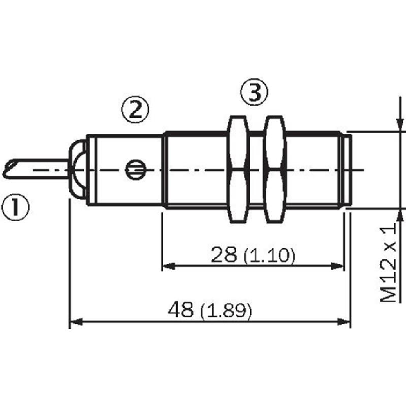 DPM M12 PNP NF P60mm 10-30VDC / Câble 2m-Lire la description