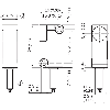 DPM Rect. NPN NO P60mm (MAG-3010-B) Plast. 10-30Vdc / Câble 2m