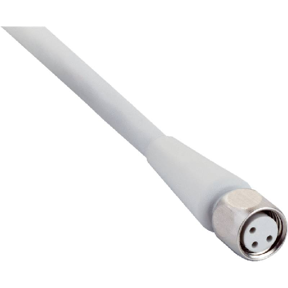 M08A Fem Coudé 3p Inox V4A F&B; Câble PP 3x0.34 Gris 5m-Lire la description