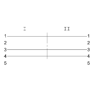 M12A Fem Droit 5p/M12A Mâle Droit 3p; Câble PUR 3x0.34 Noir Cpc 5m-Lire la description