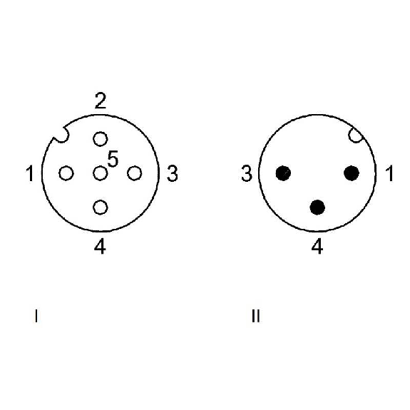 M12A Fem Droit 5p/M12A Mâle Droit 3p; Câble PUR 3x0.34 Noir Cpc 5m-Lire la description
