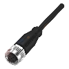 M12A Fem Droit 5p; Câble PUR 5x0.34 Noir Cpc 3m (60V)