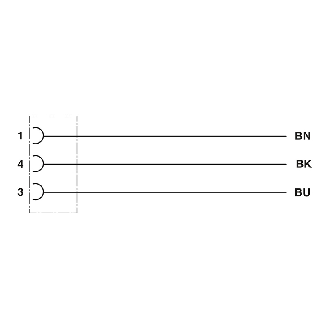 M12A Fem Droit 3p; Câble PUR Gris/Noir 5m-Lire la description