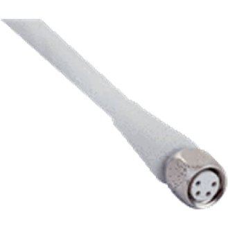 M08A Fem Droit 4p Inox V4A F&B; Câble PP 4x0.34 Gris Cpc 5m-Lire la description