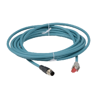 M12-IP67 ETHERNET CABLE (5M)-Lire la description