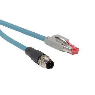 M12-IP67 ETHERNET CABLE (5M)-Lire la description