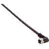 M08A Fem Coudé 4p; Câble PUR 4x0.25 Noir 5m