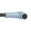 M08A Fem Coudé 6p; Câble PVC 6x0.14 Gris 10m