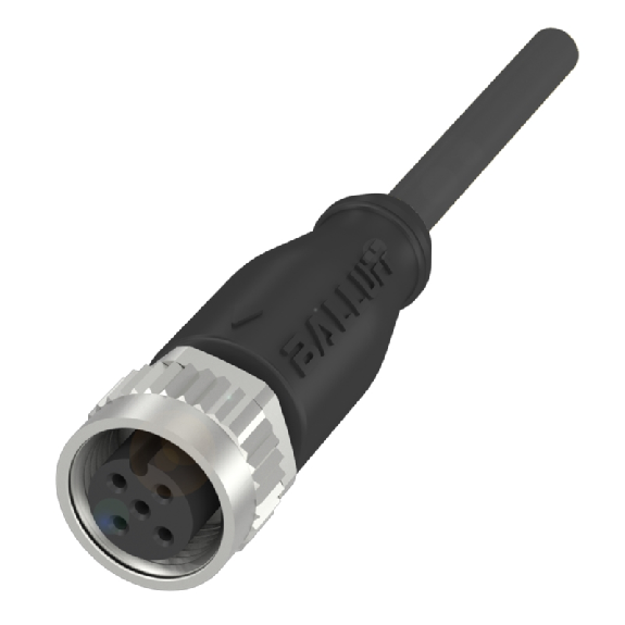 M12A Fem Droit 5p; Câble TPE-O 3x0.34 Noir 5m-Lire la description