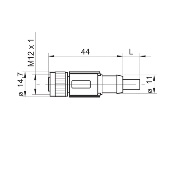 M12A Fem Droit 5p; Câble PUR Blindé Cpc 2m-Lire la description