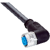 M08A Fem Coudé 4p; Câble PUR 4x0.25 Noir Cpc 10m (60Vdc)