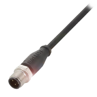 M12A Mâle Droit 3p; Câble PUR 3x0.34 Noir Cpc 15m (250V)-Lire la description