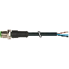 M12A Mâle Droit 5p; Câble PUR 5x0.34 Noir Cpc 2m