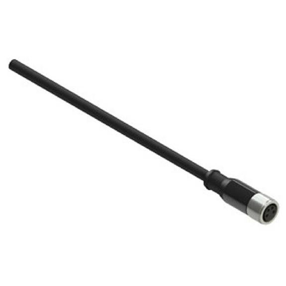 M08A Fem Droit 4p; Câble PVC Noir 5m M08A Fem Droit 4p; Câble PVC Noir 5m-Lire la description