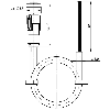 M12A Fem Droit 8p; Câble PUR 8x0.25 10m