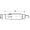 M12A Mâle Droit 4p Inox V4A F&B; Câble TPE-S 4x0,34 Gris 10m