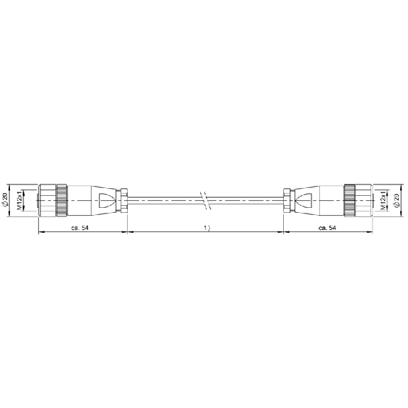 M12A Fem Droit 5p/M12A Fem Droit 5p; Câble PVC Blindé 4 fils Gris 5m-Lire la description