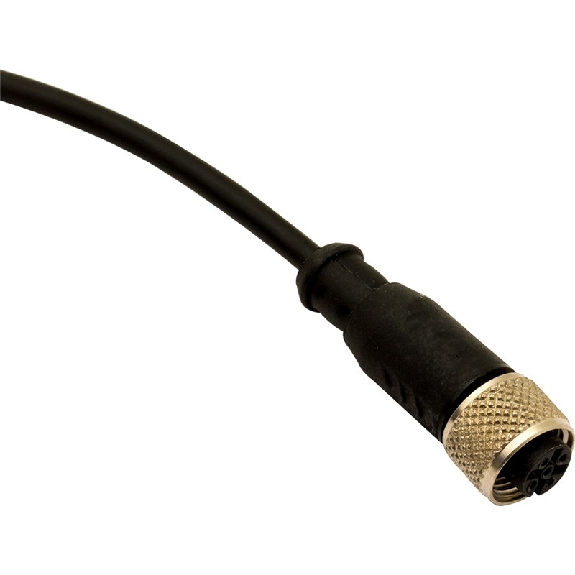 M12A Fem Droit 4p; Câble PVC 5m-Lire la description