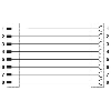 M12A Fem Coudé 8p/M12A Mâle Droit 8p; PUR Gris/Noir 3m