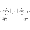M12A Fem Droit 5p/M12A Mâle Droit 5p; PUR 5x0.34 Gris Cpc 0.6m
