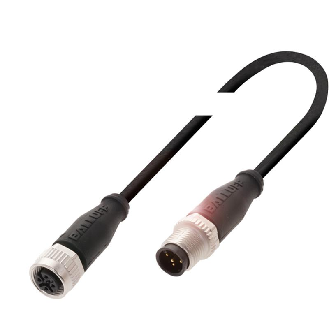 M12A Fem Droit 5p/M12A Mâle Droit 5p; Câble PUR 5x0.34 Noir Cpc 2m-Lire la description
