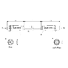 M12A Fem Droit 5p/M12A Mâle Droit 5p; Câble PUR 5x0.34 Noir Cpc 2m