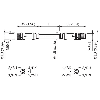 M08A Fem Droit 4p/M08A Mâle Droit 4p; PUR 4x0.25 Noir Cpc 5m
