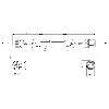 M12A Fem Droit 5p/M12A Mâle Droit 4p; Câble PUR 4x0.34 Noir Cpc 3m