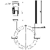 M12A Fem Droit 8p; Câble PUR 8x0.25 5m
