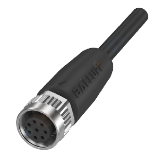M12A Fem Droit 8p; Câble PUR 8x0.25 Noir Cpc 50m (30V)-Lire la description