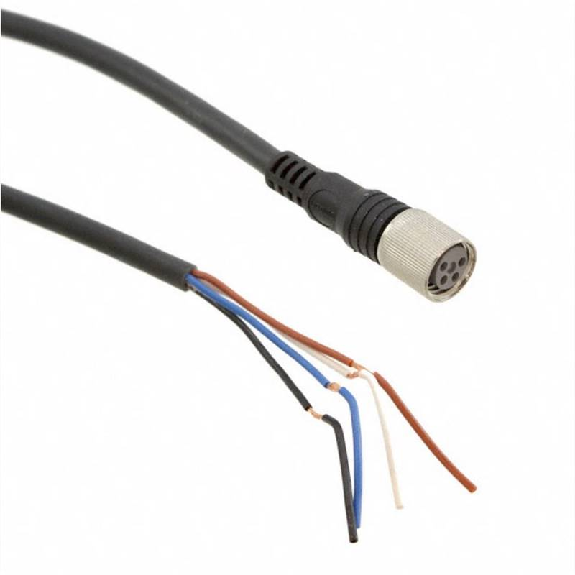 M08A Fem Droit 4p; Câble 5m IP69K-Lire la description