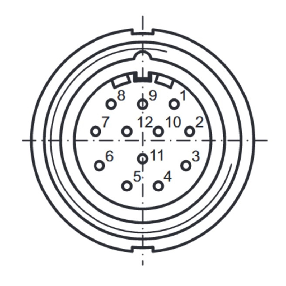 M23 Fem Droit 12p (anti-horaire); Câble PVC (UL/CSA) Blindé 20m M23 Fem Droit 12p (anti-horaire); Câble PVC (UL/CSA) Blindé 20m-Lire la description