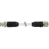 M12A Fem Droit 8p/M12A Mâle Droit 8p; TPU Blindé 4x2x0,25 Gris 25m