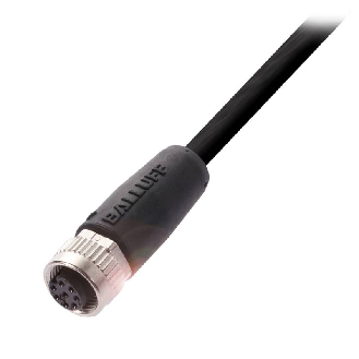 M12A Fem Droit 8p; Câble PUR Blindé 8x0.25 Noir Cpc 50m-Lire la description