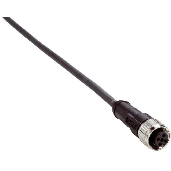 M12A Fem Droit 4p; Câble PUR 4x0.34 Noir Cpc 15m-Lire la description