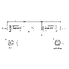 M12A Fem Droit 5p/M12A Mâle Droit 5p; PUR 5x0.34 Noir Cpc 3m