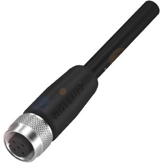 M12A Fem Droit 4p; Câble PUR Blindé 0.34 Noir Cpc 7m (250V)-Lire la description