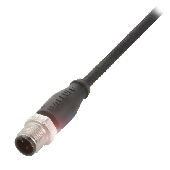 M12A Mâle Droit 3p; Câble PUR 3x0.34 Noir Cpc 0,6m (250V)-Lire la description