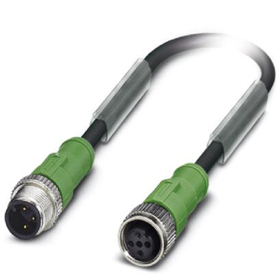 M12A Fem Droit 3p/M12A Male Droit 3p; PUR Gris-Noir Cpc 0.6m M12A Fem Droit 3p/M12A Male Droit 3p; PUR Gris-Noir Cpc 0.6m-Lire la description